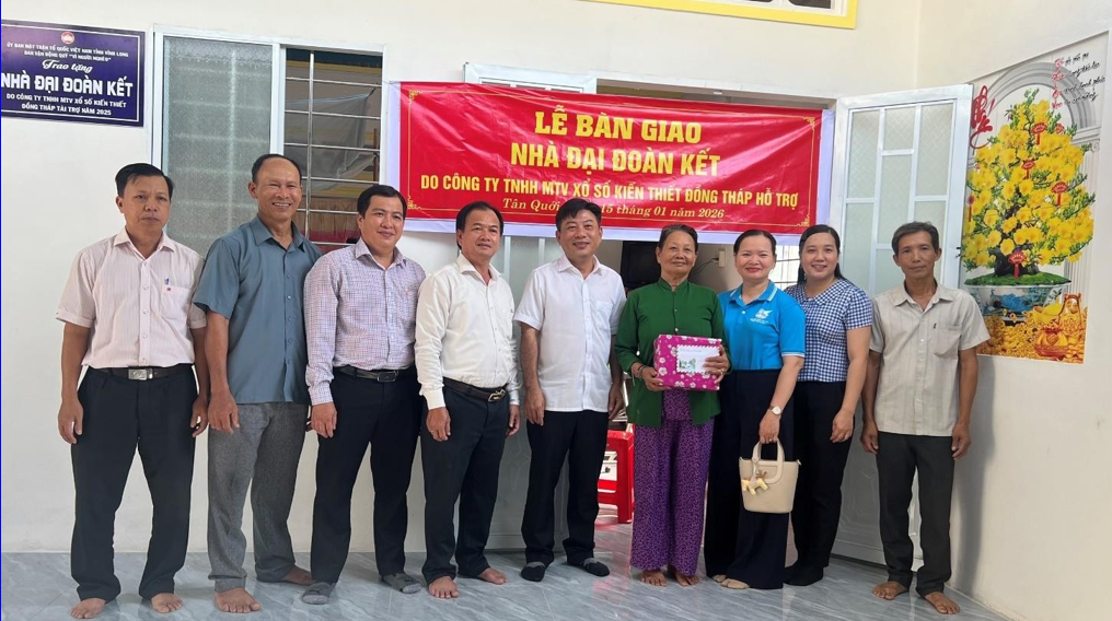 Tân Quới trao 05 nhà “Đại đoàn kết” - Gieo mầm an cư, lan tỏa nghĩa tình 